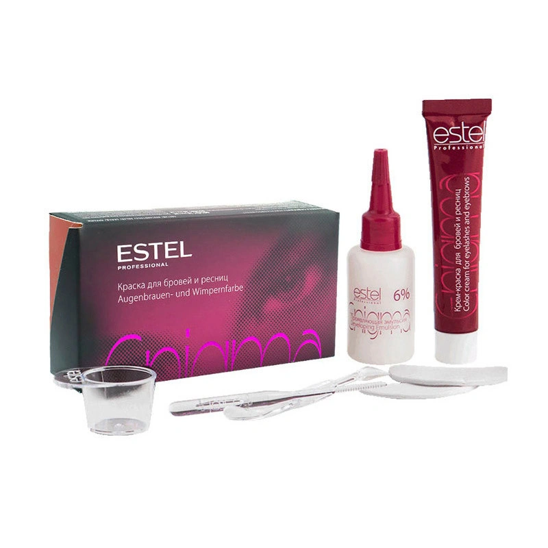 Фарба для брів та вій Estel Professional Eyebrow and Eyelash Color Enigma EN/6 Brown-Copper коричневий-мідний