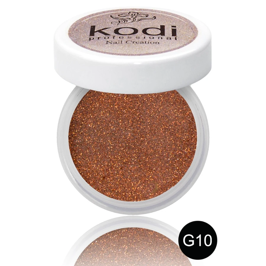 Кольоровий акрил Kodi Color Acrylic G10 мідний, з глітером 4,5 г