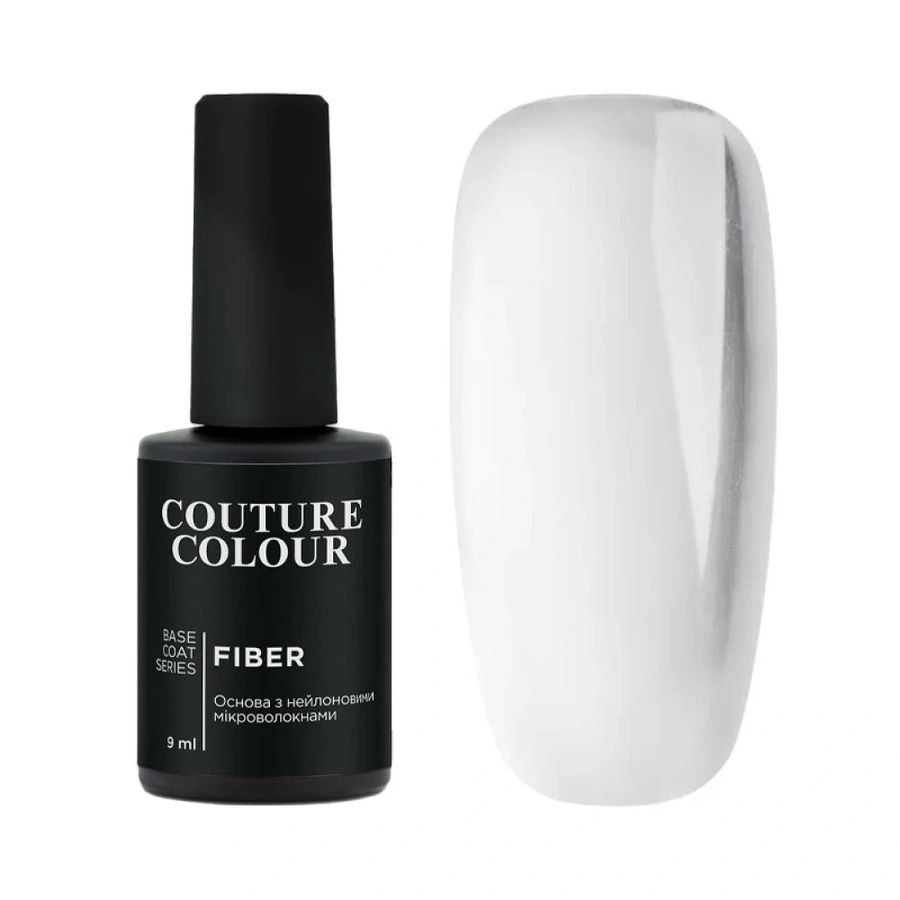 Зміцнююча база з нейлоновими мікроволокнами Couture Colour Fiber Base 00 Clear прозорий 9 мл