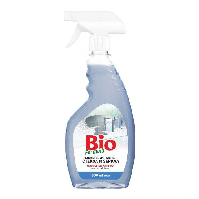 Засіб для миття скла та дзеркал антипар BIO Formula Glass and Mirror Cleaner Antipar 500 мл