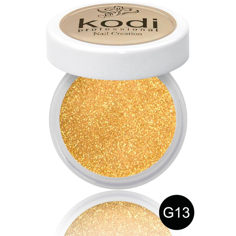 Кольоровий акрил Kodi Color Acrylic G13 бежевий, з глітером 4,5 г