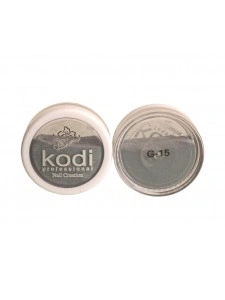 Кольоровий акрил Kodi Color Acrylic G15 сірий, з глітером 4,5 г