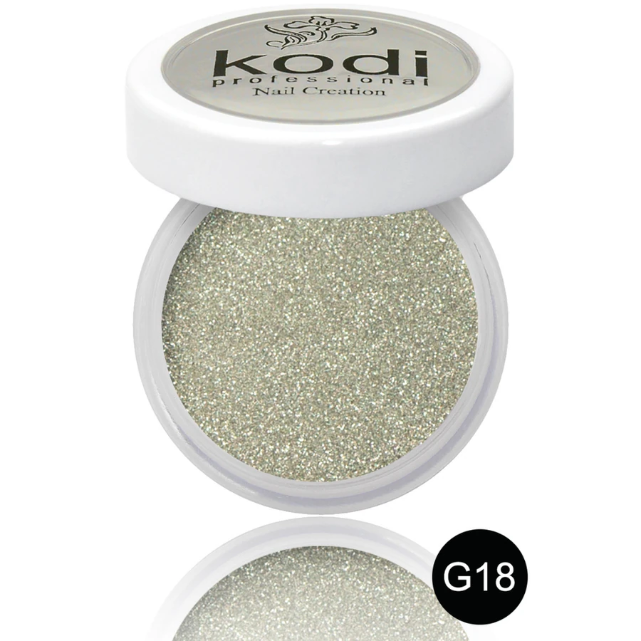 Кольоровий акрил Kodi Color Acrylic G18 сріблястий, з глітером 4,5 г
