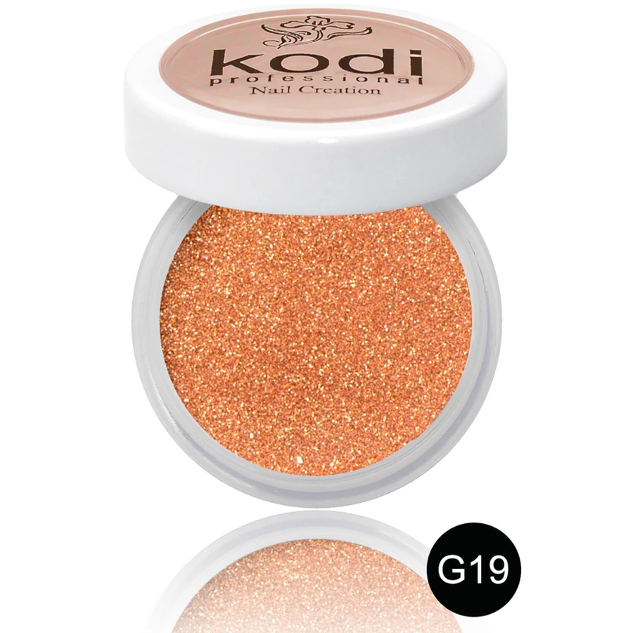 Кольоровий акрил Kodi Color Acrylic G19 мідний, з глітером 4,5 г