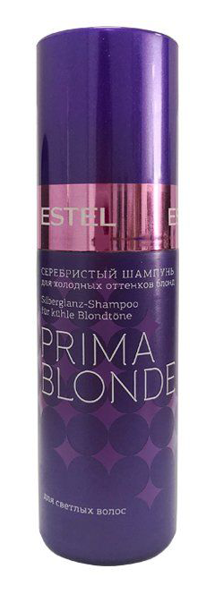 Сріблястий шампунь для холодних відтінків блонд Estel Professional Prima Blonde Shampoo 60 мл