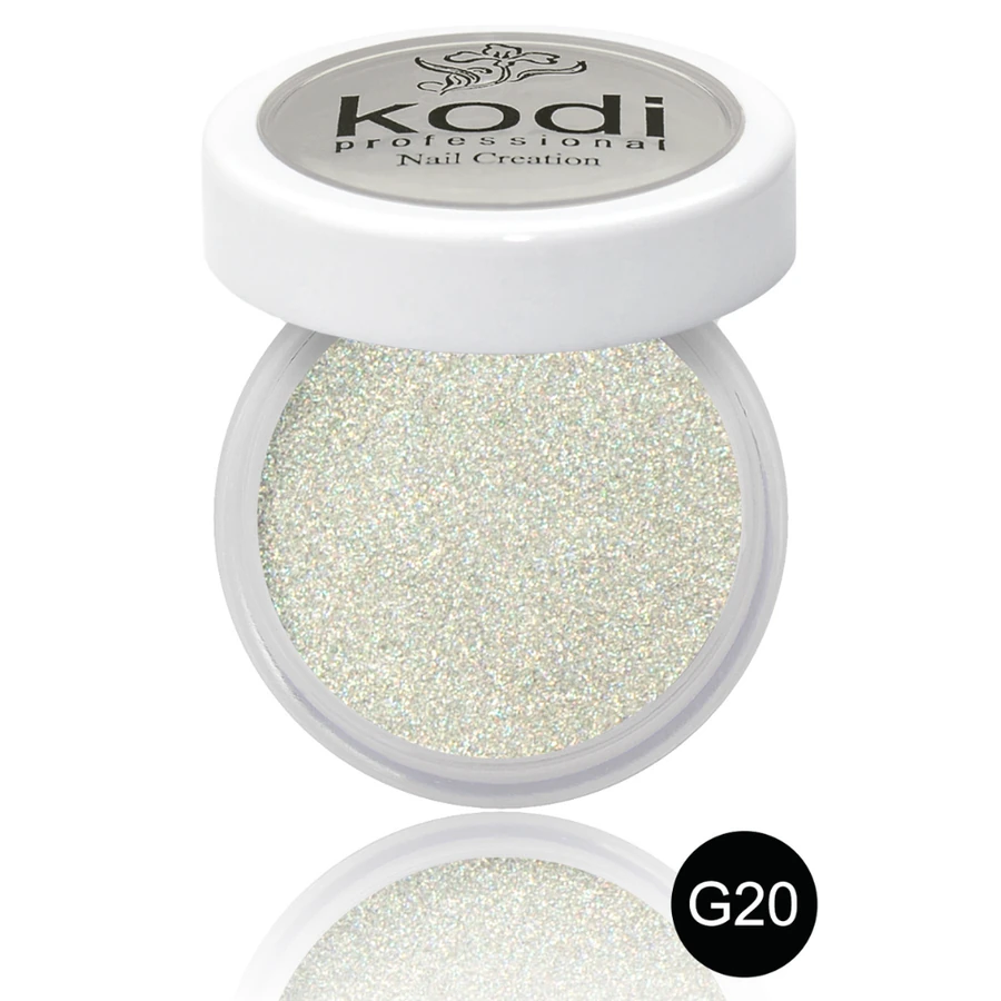 Кольоровий акрил Kodi Color Acrylic G20 сріблястий, з глітером 4,5 г