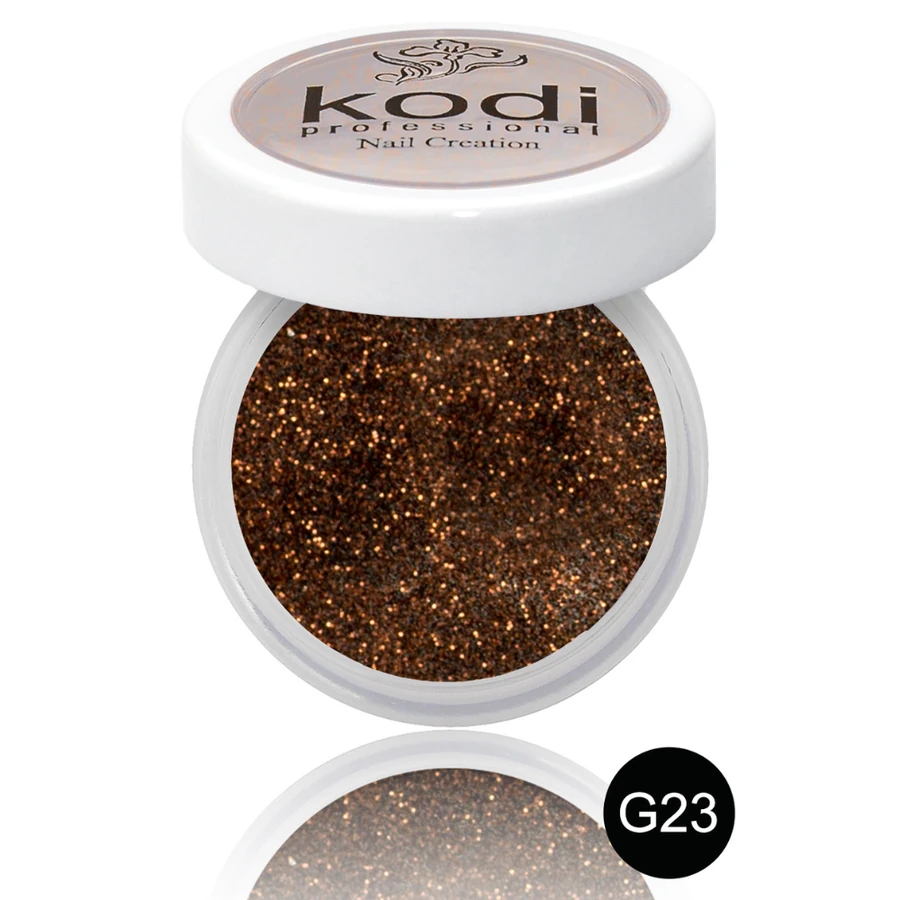 Кольоровий акрил Kodi Color Acrylic G23 коричневий, з глітером 4,5 г