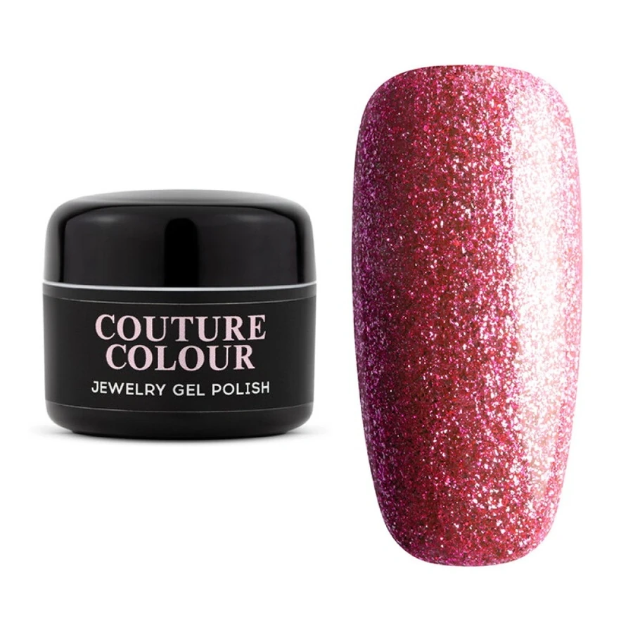 Гель-лак Couture Colour Gel Polish Jewelry J05 рожевий з мікрослюдою 5 г
