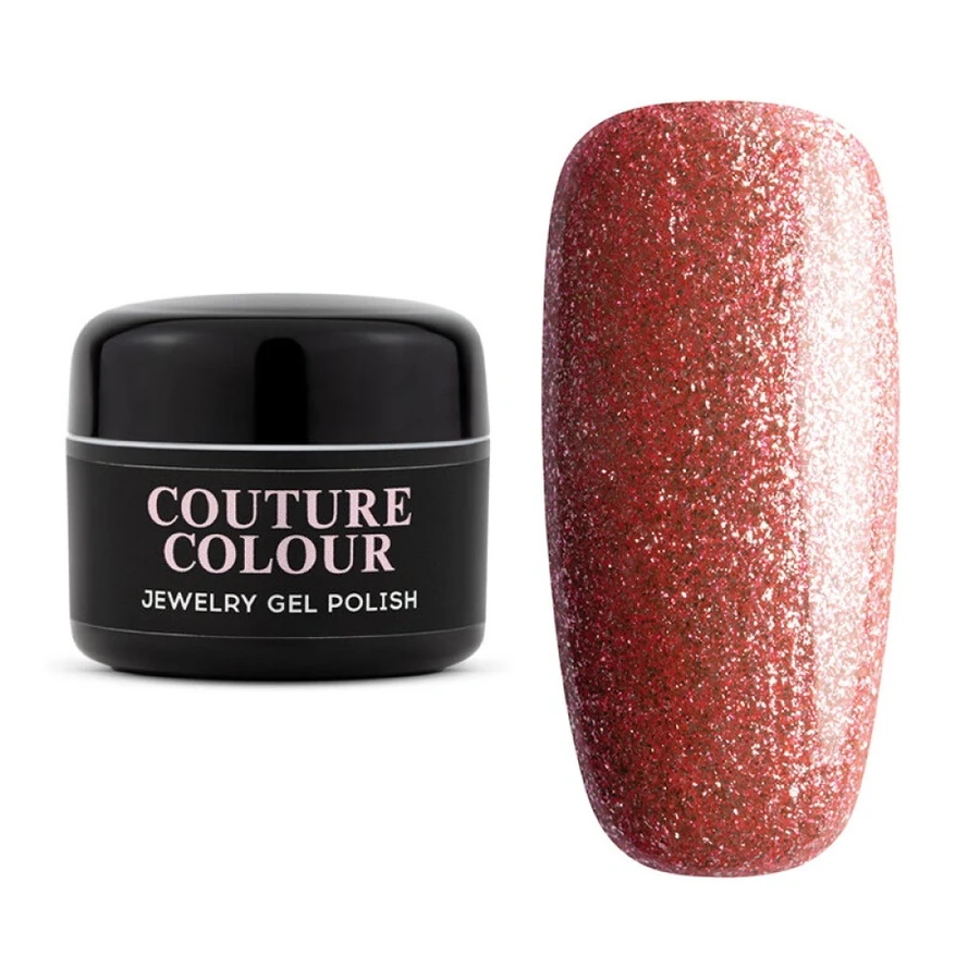 Гель-лак Couture Colour Gel Polish Jewelry J04 рожево-сріблястий з мікрослюдою 5 г