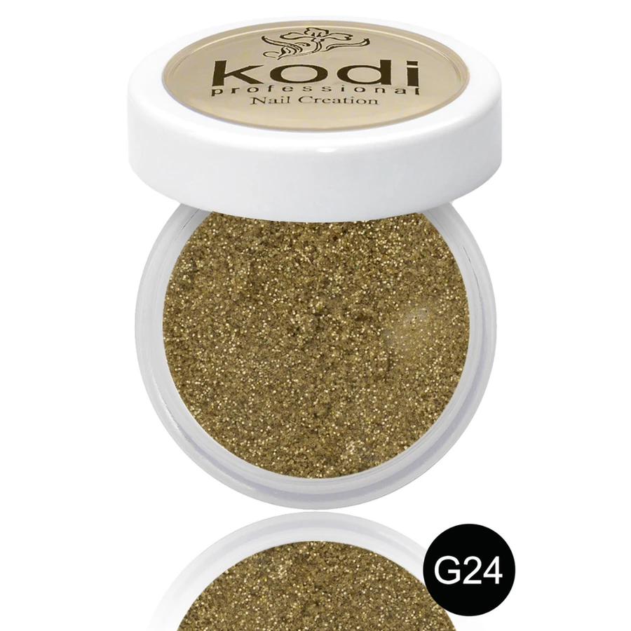 Кольоровий акрил Kodi Color Acrylic G24 бежевий, з глітером 4,5 г