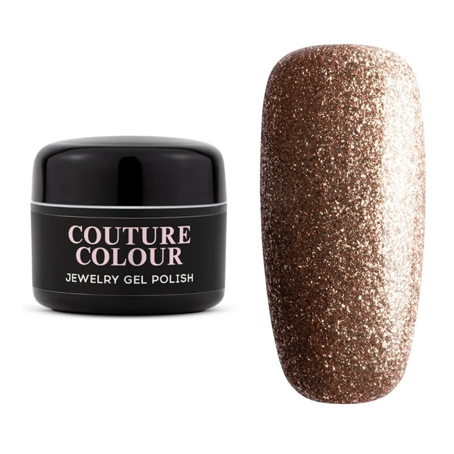 Гель-лак Couture Colour Gel Polish Jewelry J02 золото з мікрослюдою 5 г