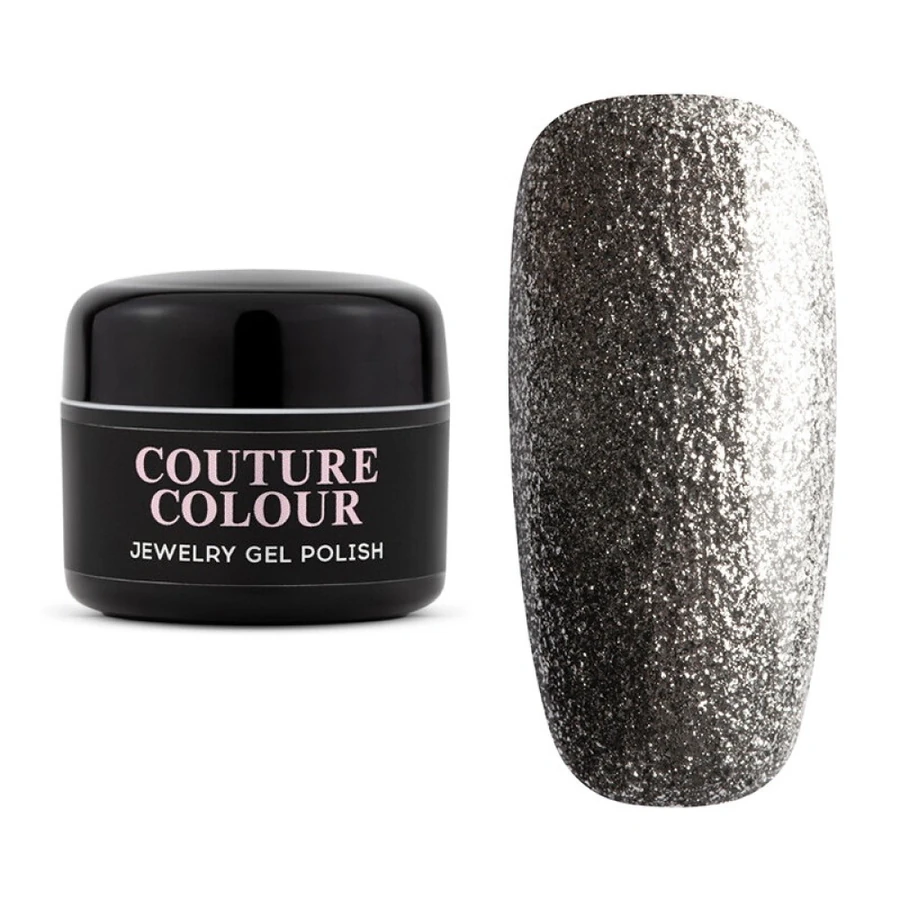 Гель-лак Couture Colour Gel Polish Jewelry J01 срібло з мікрослюдою 5 г