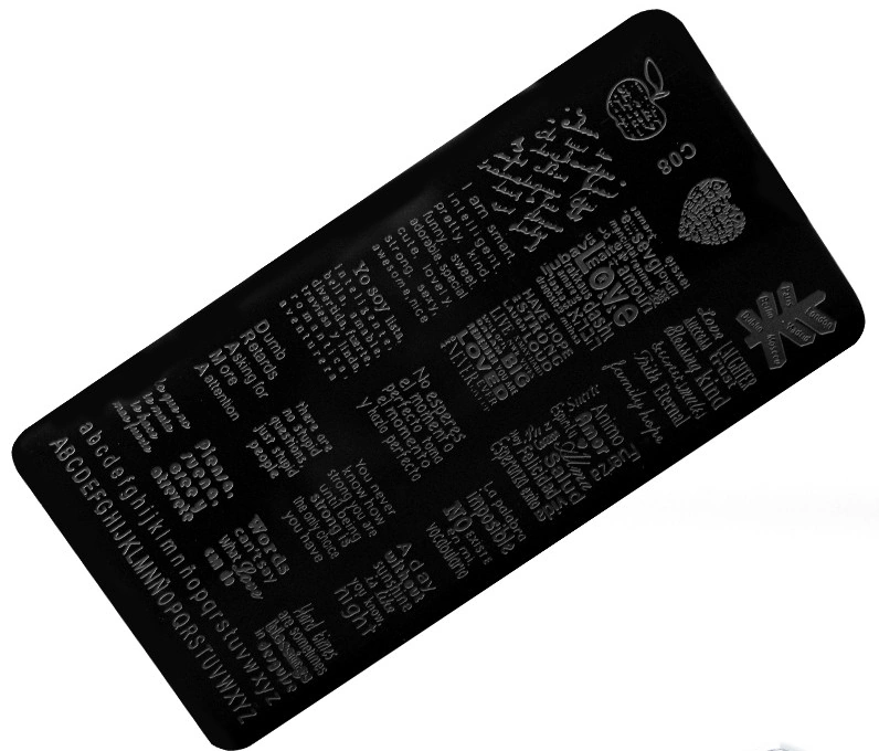 Пластина для стемпінгу С08 GO Active Stamping Plate С08
