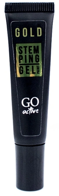 Гель-фарба для стемпінгу 2в1 GO Active Stamping Gel Gold золото 8 мл