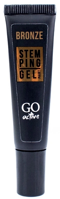 Гель-фарба для стемпінгу 2в1 GO Active Stamping Gel Bronze бронза 8 мл