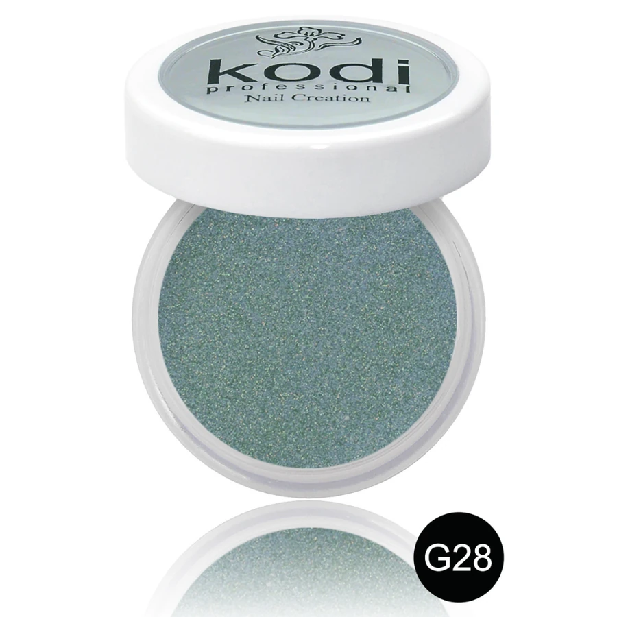 Кольоровий акрил Kodi Color Acrylic G28 блідий зелений, з глітером 4,5 г