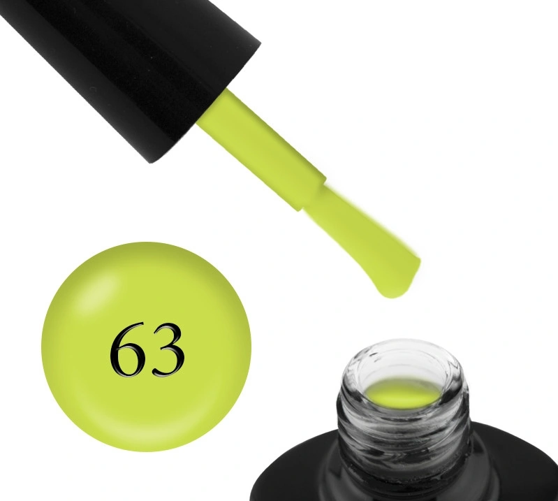 Гель-лак G.La color Gel Polish №63 лайм, емаль 10 мл