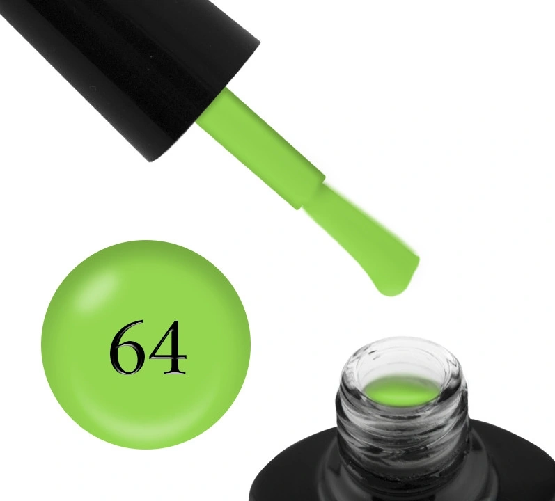 Гель-лак G.La color Gel Polish №64 салатовий, емаль 10 мл