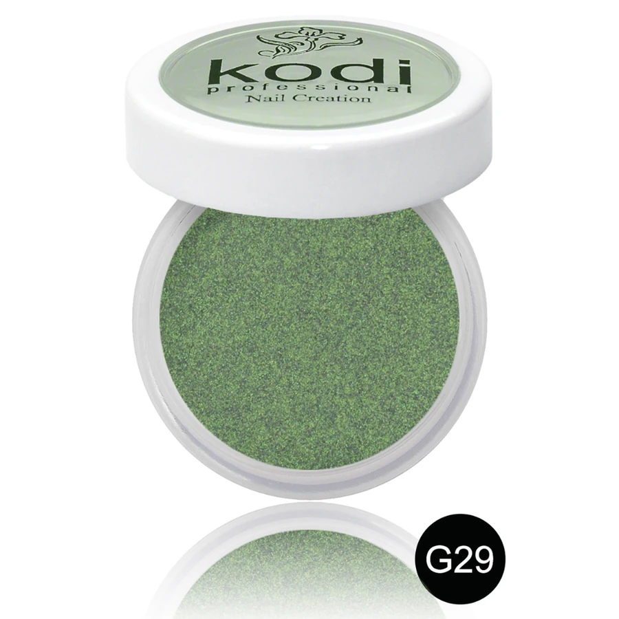 Кольоровий акрил Kodi Color Acrylic G29 зелений, з глітером 4,5 г