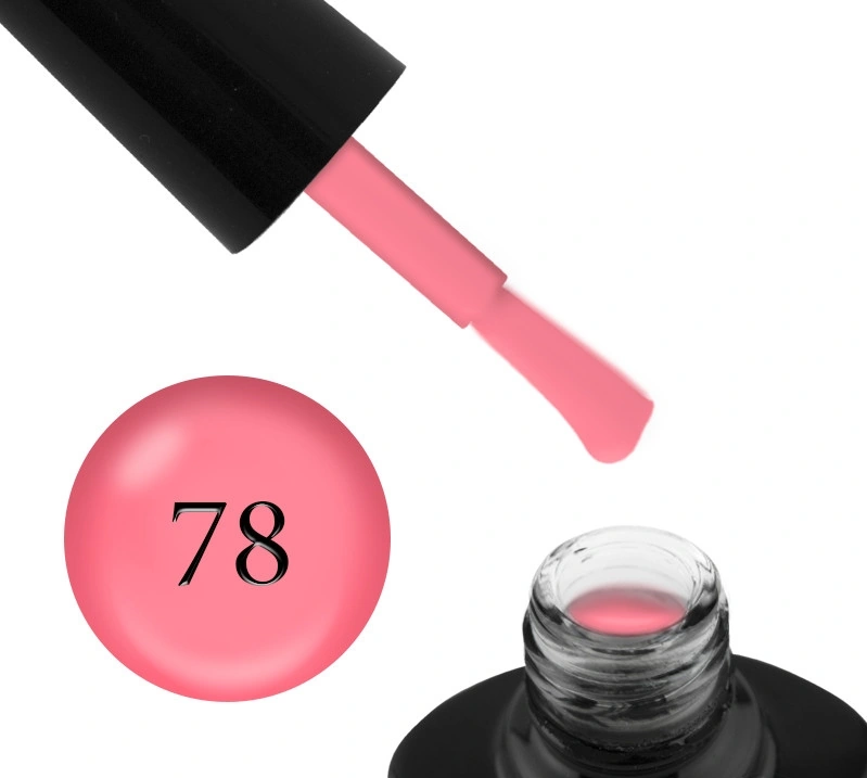 Гель-лак G.La color Gel Polish №78 фламінго з флуоресцентним ефектом, емаль 10 мл
