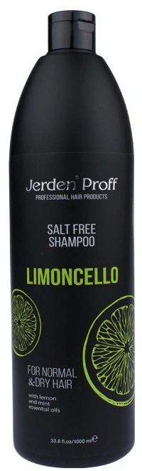 Шампунь для волосся Jerden-Proff Salt Free Shampoo Limoncello безсольовий з ефірними оліями лимона та м`яти 1000 мл