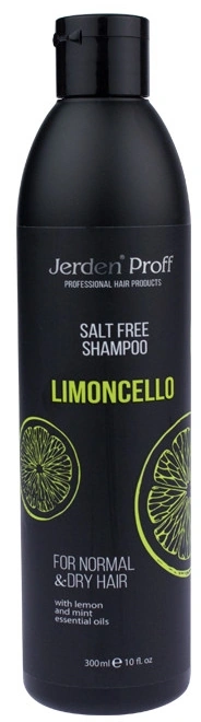 Шампунь для волосся Jerden-Proff Salt Free Shampoo Limoncello безсольовий з ефірними оліями лимона та м`яти 300 мл