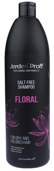 Шампунь для волосся Jerden-Proff Salt Free Shampoo Floral безсольовий з екстрактами малини, жасмину та лотоса 1000 мл