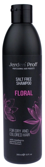 Шампунь для волосся Jerden-Proff Salt Free Shampoo Floral безсольовий з екстрактами малини, жасмину та лотоса 300 мл