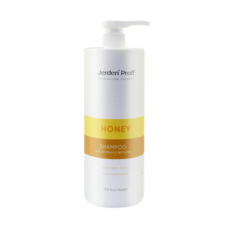 Безсульфатний шампунь для волосся Jerden-Proff Honey Shampoo Медовий з маточним молочком 1000 мл