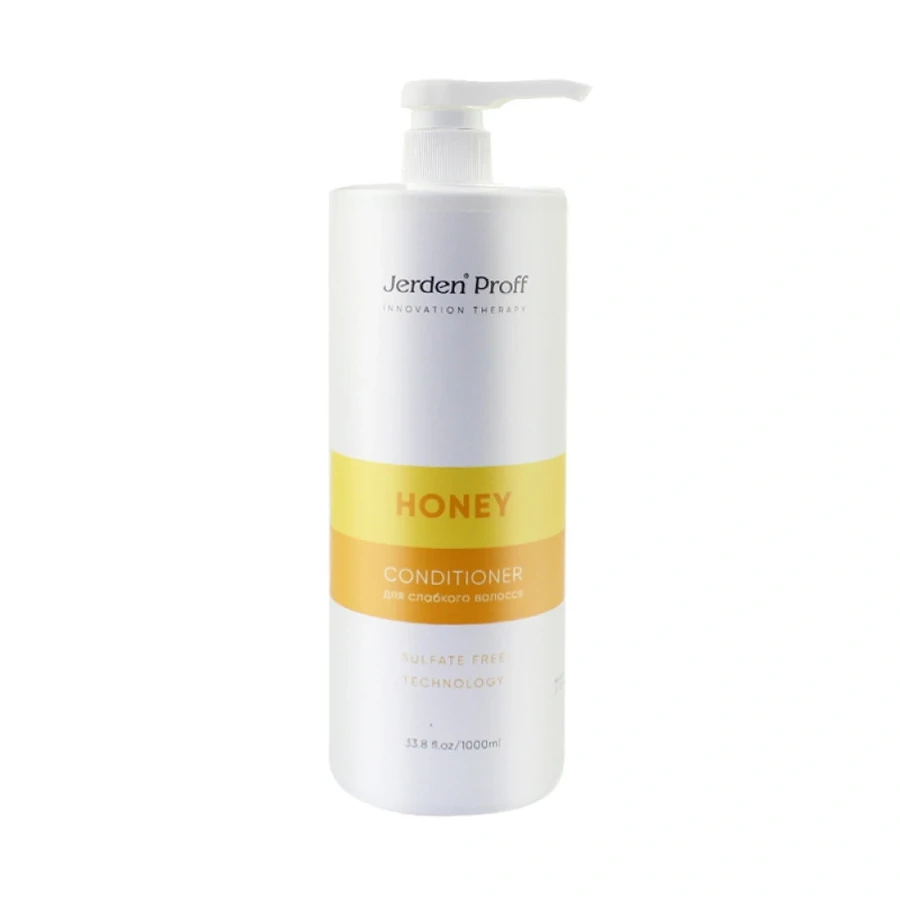 Безсульфатний кондиціонер для волосся Jerden-Proff Honey Conditioner Медовий з маточним молочком 1000 мл