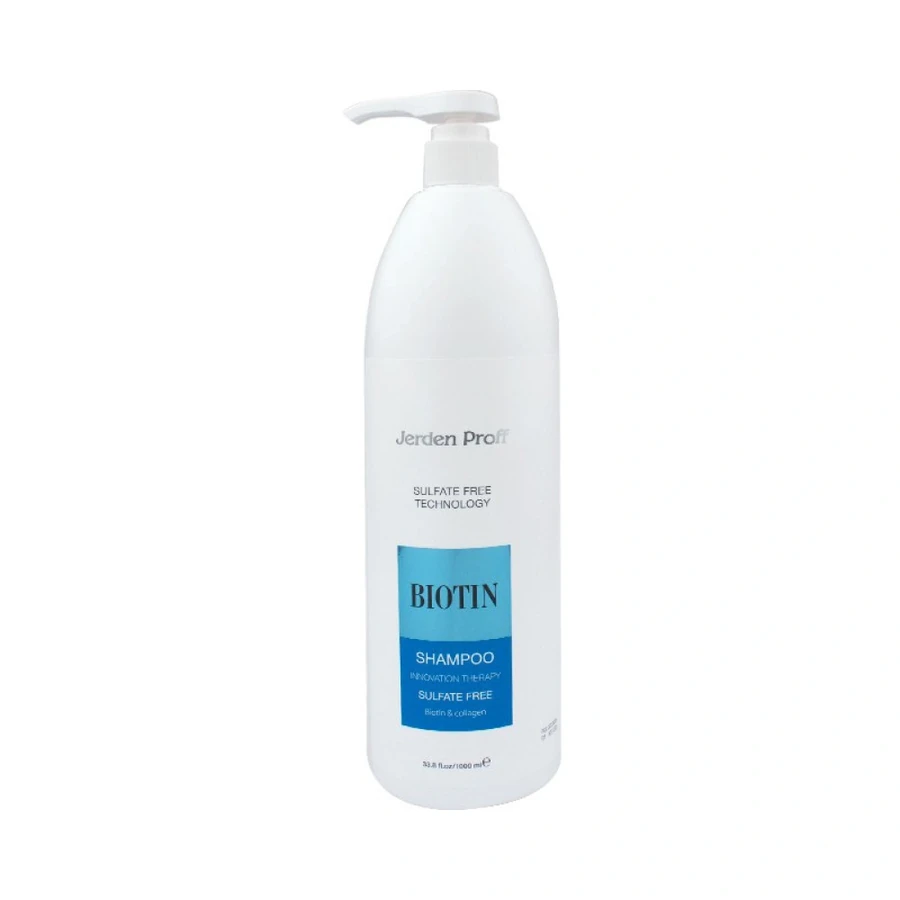 Шампунь безсульфатний з біотином та колагеном Jerden-Proff Biotin Shampoo 1000 мл