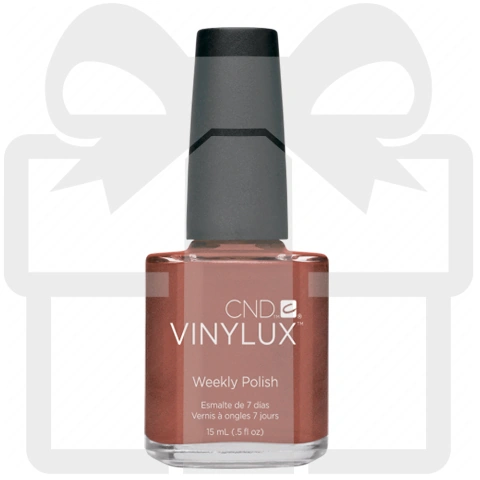 Подарунок! Лак для нігтів CND ПОДАРУНОК! Лак для нігтів VINYLUX 172 Fine Vermilion рудий із шиммером 15 мл
