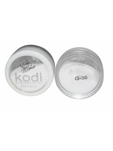 Кольоровий акрил Kodi Color Acrylic G36 білий, з глітером 4,5 г