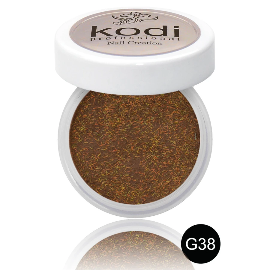 Кольоровий акрил Kodi Color Acrylic G38 коричневий, з соломкою 4,5 г