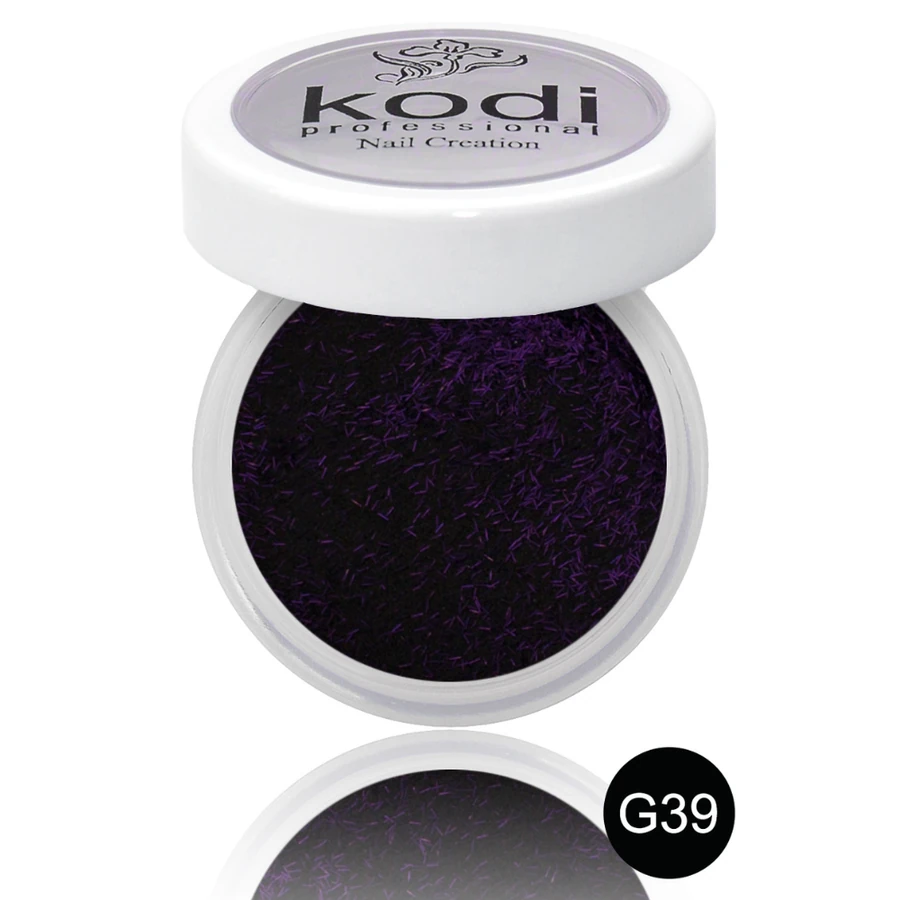 Кольоровий акрил Kodi Color Acrylic G39 баклажановий, з соломкою 4,5 г