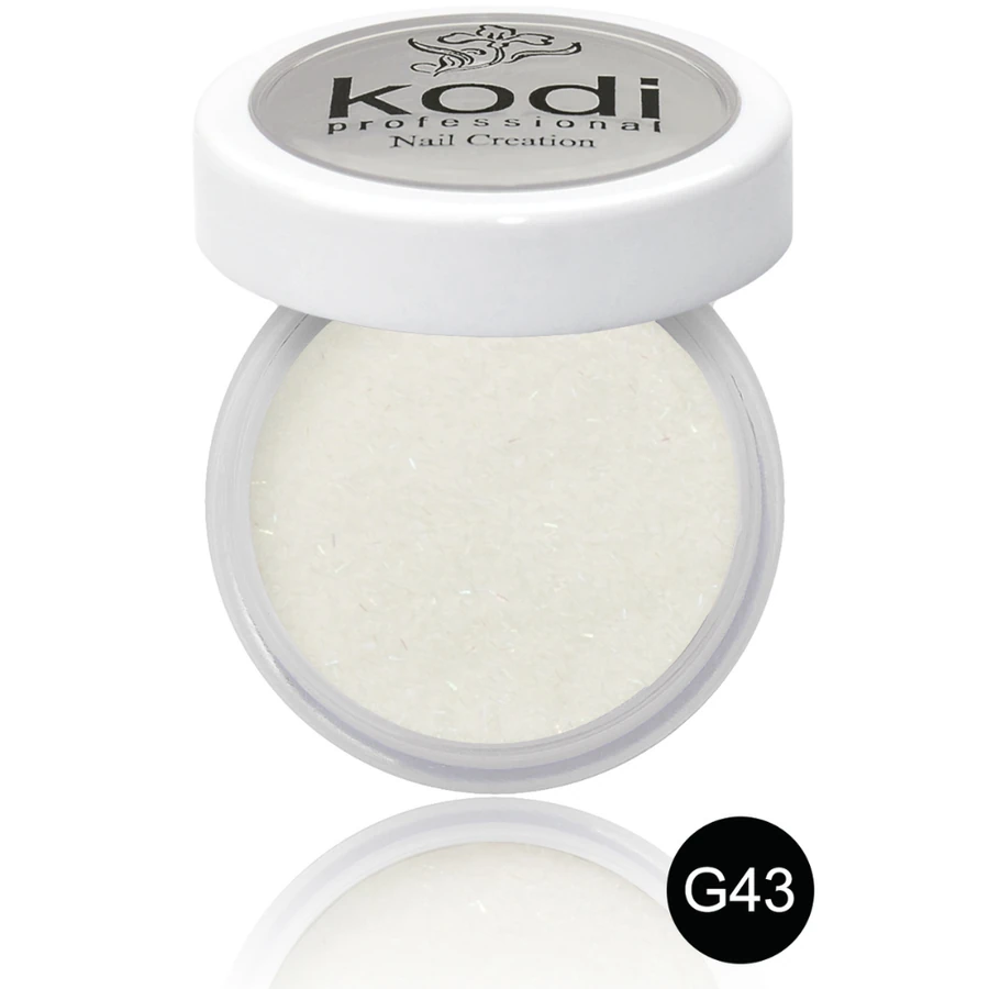 Кольоровий акрил Kodi Color Acrylic G43 молочний, з глітером 4,5 г