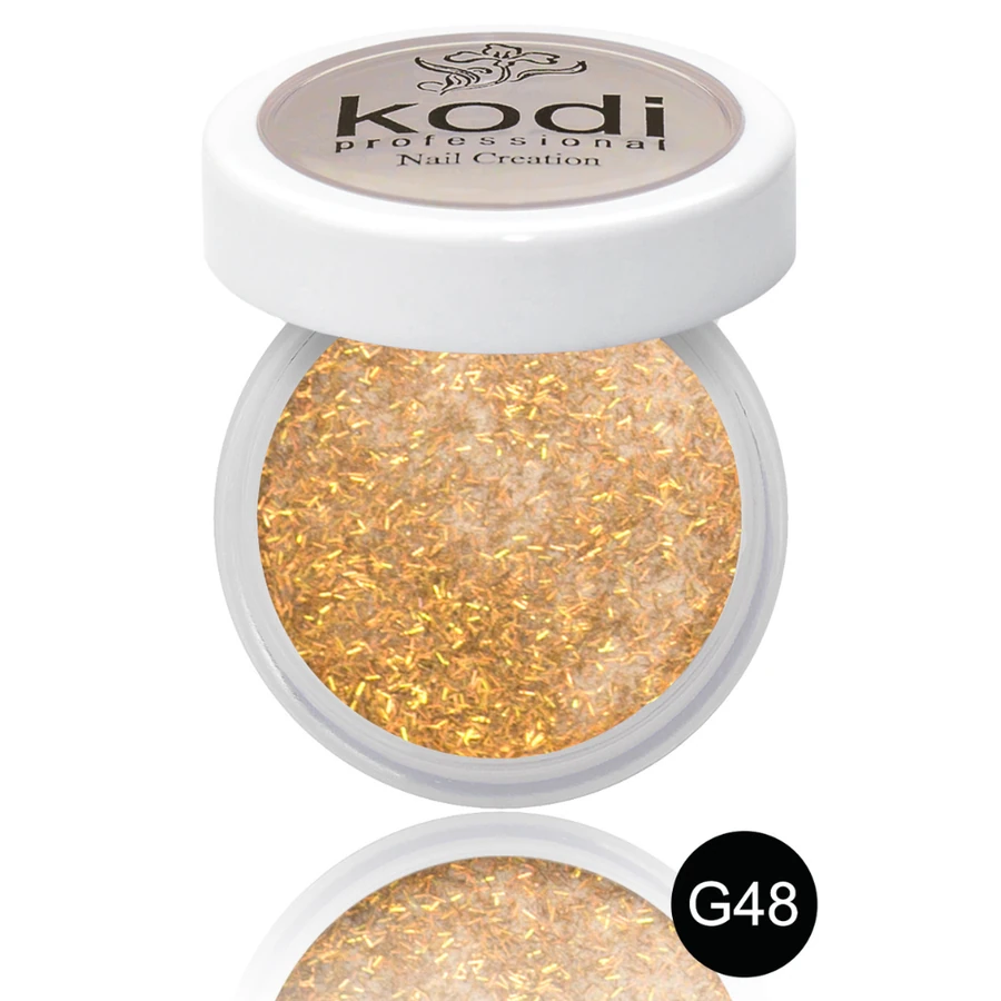 Кольоровий акрил Kodi Color Acrylic G48 золотий, з соломкою 4,5 г