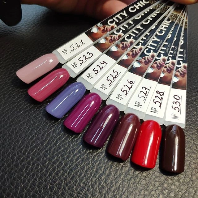 Гель-лак FOX Gel Polish City Chic Collection 528 червоний, емаль 6 мл