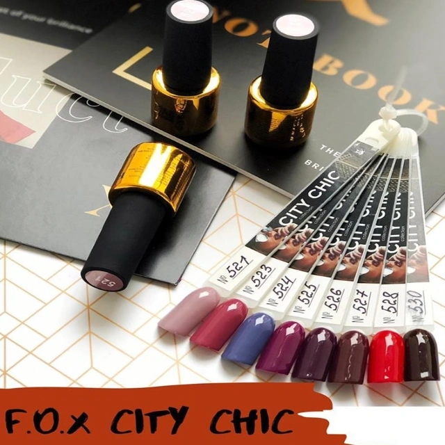 Гель-лак FOX Gel Polish City Chic Collection 530 кавовий, емаль 6 мл
