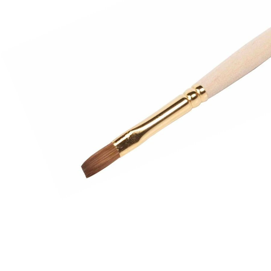 Плаский пензель для акрилу EzFlow Artist Edge Brush #707 соболь