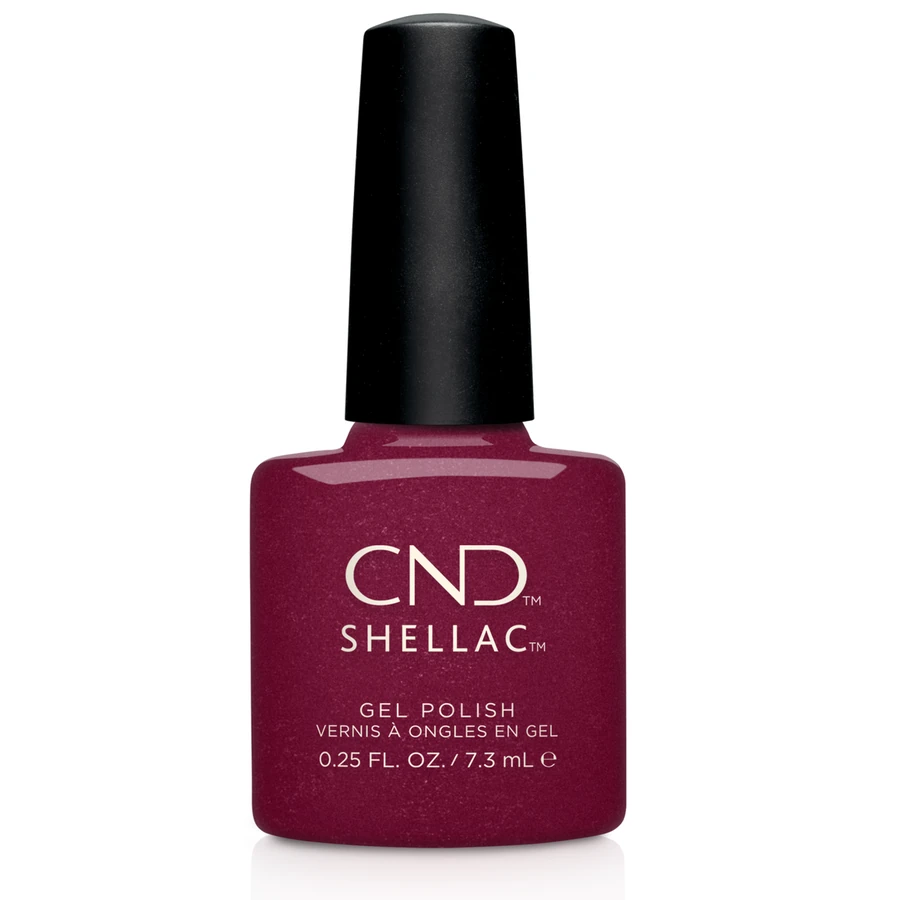 Гель-лак CND Shellac Rebellious Ruby рубіновий з мікроблиском 7,3 мл
