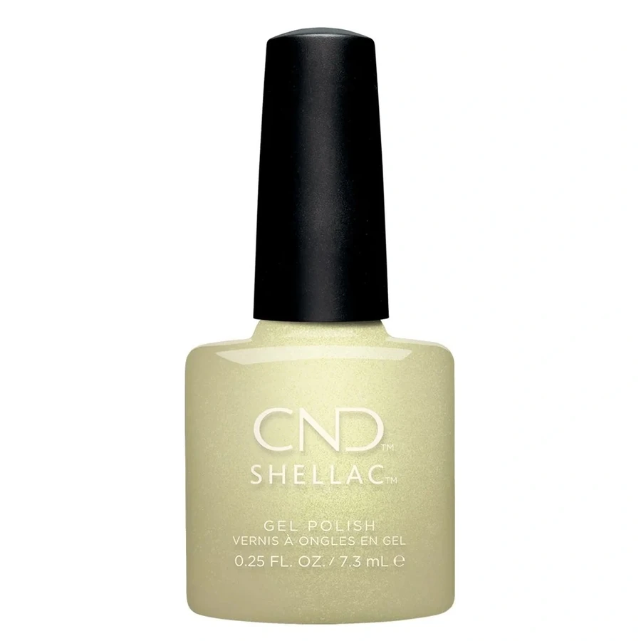Гель-лак CND Shellac Divine Diamond щільне холодне золото, шиммер 7,3 мл