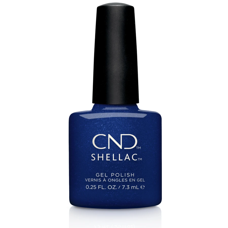 Гель-лак CND Shellac Sassy Sapphire глибокий темно-синій, шиммер 7,3 мл