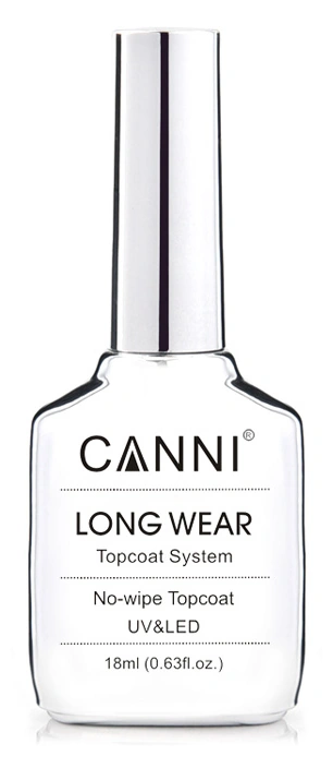 Фінішне покриття для гель-лаку Діамантовий Блиск Canni Long Wear Top Coat 18 мл