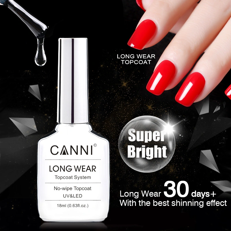 Фінішне покриття для гель-лаку Діамантовий Блиск Canni Long Wear Top Coat 18 мл
