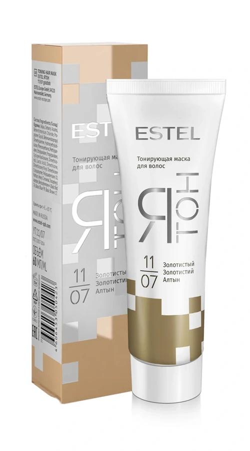 Тонкувальна маска для волосся Estel Professional Я Тон 11/07 золотистий 60 мл