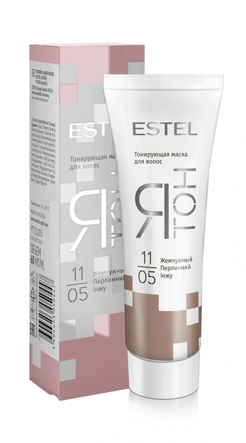 Тонкувальна маска для волосся Estel Professional Я Тон 11/05 перлинний 60 мл
