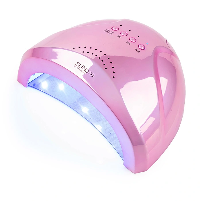 UV/LED лампа SUNUV LED+UV SUN ONE Mirror Pink дзеркально-рожева 48W