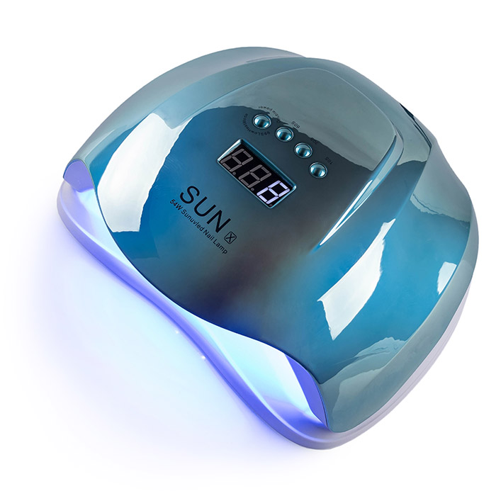UV/LED лампа SUNUV LED+UV SUN X Mirror Blue дзеркально-блакитна 54W