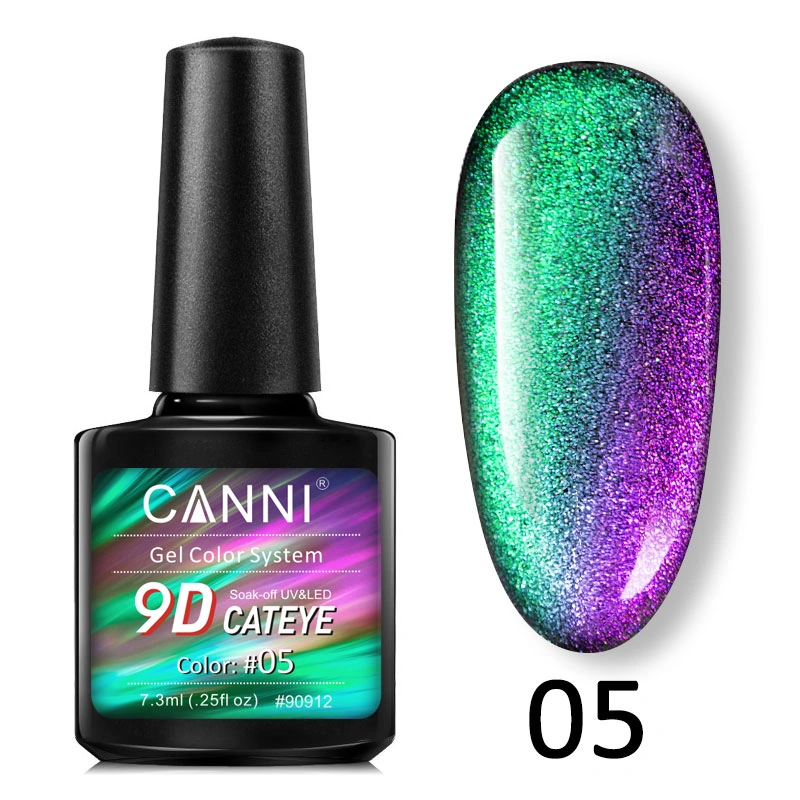 Гель-лак Canni 9D Galaxy Cat eye 05 котяче око 9D 7,3 мл
